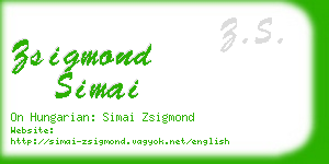 zsigmond simai business card